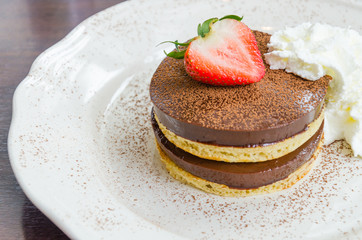 Chocolate pudding pancake