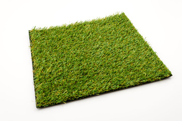 Grass mat isolated white background