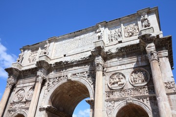 Fototapeta na wymiar Rome landmark - Arch of Constantine