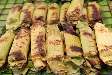 Roasted sticky rice