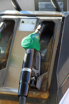 gas pump into a distributor of automotive fuel