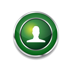 User Circular Vector Green Web Icon Button