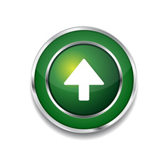 Up Key Circular Vector Green Web Icon Button