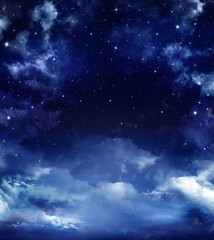 Naklejka na ściany i meble beautiful starry sky, space background