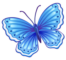Vector format of an blue butterfly illustration