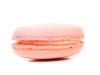 Tasty pink macaroon.