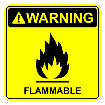 Flammable sign