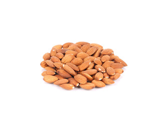 Bunch of almonds nuts.