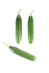 Sad face from cucumbers.