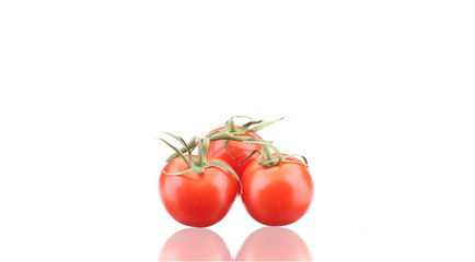 Close up of fresh tomatoes.