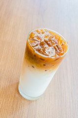 Iced latte coffee