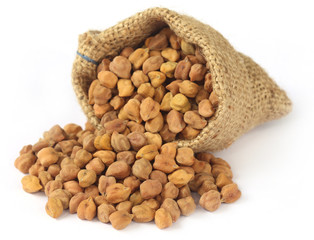 Raw Chickpea with sack