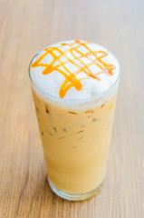 Iced caramel coffee