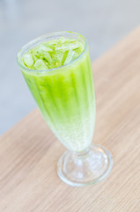 Iced green tea latte