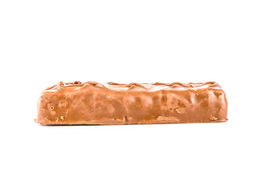 Chocolate bar isolated white background