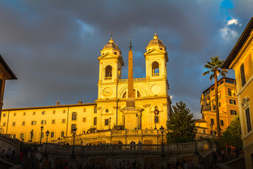 Fototapeta premium The Spanish Steps in Rome Italy