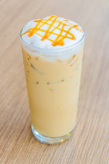 Iced caramel coffee