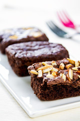 Brownies with varieties topping