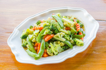 Stir vegetables