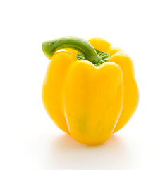 Yellow pepper isolated on white