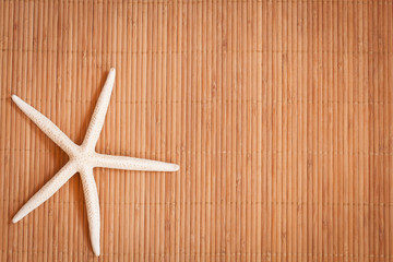 Fototapeta na wymiar Background of a straw mat