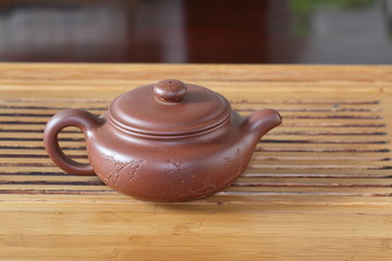 redware teapot