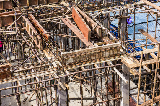 Building & Construction Site in progress to new house