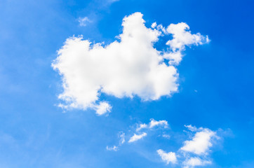 Cloud on blue sky