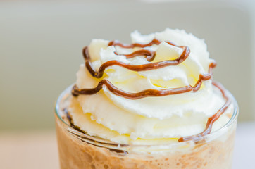 Mocha coffee frappe