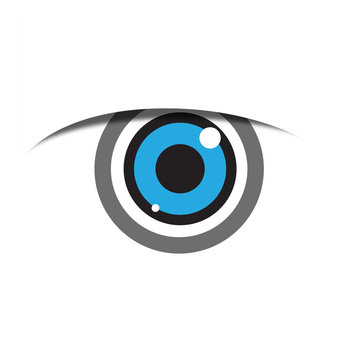 Vector Logo blue eye, iris