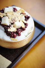 adzuki-bean ice dessert