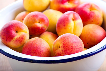 Fresh raw apricots