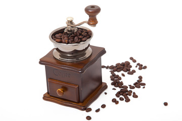 Isolated coffee bean grinder