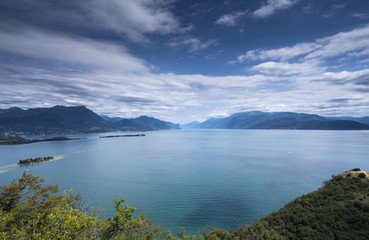 Naklejka na ściany i meble panoramic view of lake Garda