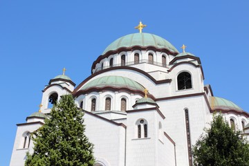 Fototapeta na wymiar Belgrade - Saint Sava Cathedral