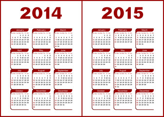 Calendar 2014,2015