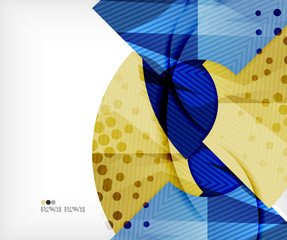 Modern futuristic techno abstract composition