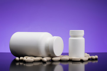 Supplements, medications or vitamin bottle