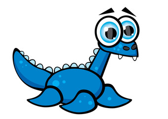 niebieski dinozaur wodny © monikakosz