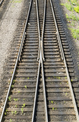 Fototapeta premium A rail shooter, top view, Russia