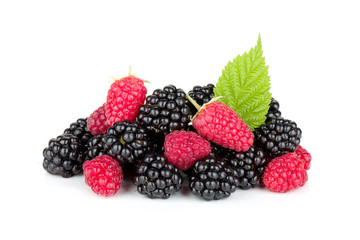 Blackberry and raspberry