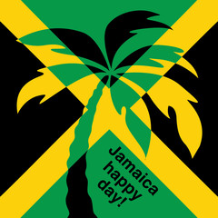 Jamaica happy day! Greeting card.