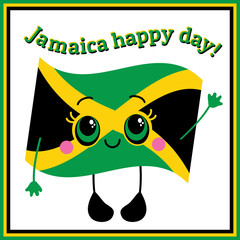 Jamaica happy day! Greeting card.