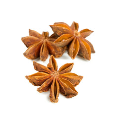 Fototapeta premium star anise isolated on white