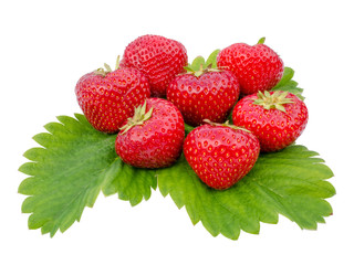 ripe red strawberries