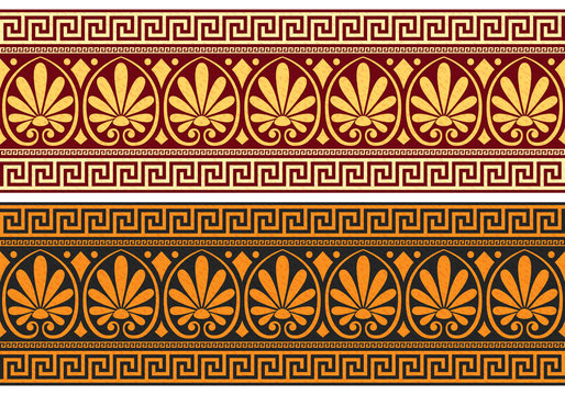 Vector Frieze With Greek Ornament (Meander)