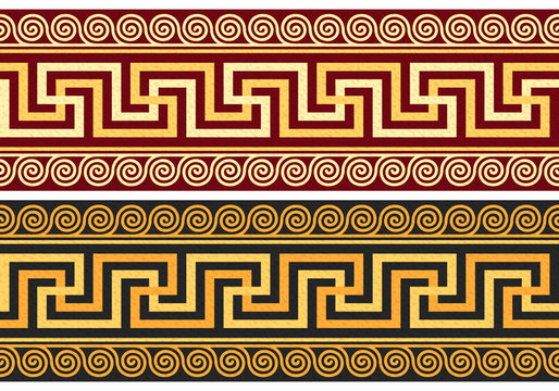 Vector Frieze With Greek Ornament (Meander)