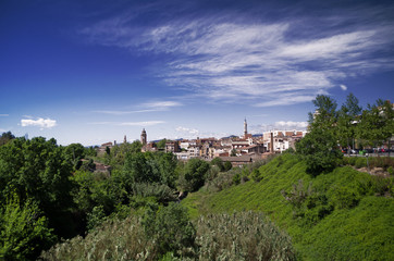 Fototapeta na wymiar Blick über Valls Katalonien (Skyline)