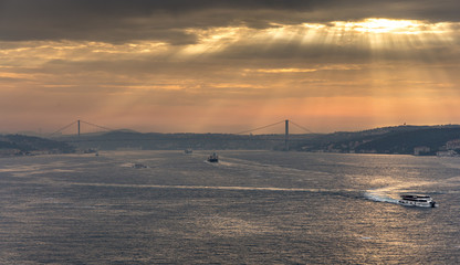 Morgendämmerung auf dem Weg nach Istanbul