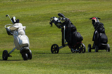 golf equipment on green